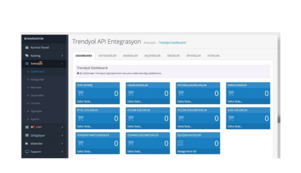 Opencart Trendyol API Entegrasyon Modülü